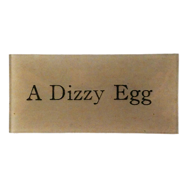 JOHN DERIAN A Dizzy Egg 3.5 x 7" Rect. Tray