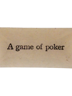 JOHN DERIAN A Game of Poker