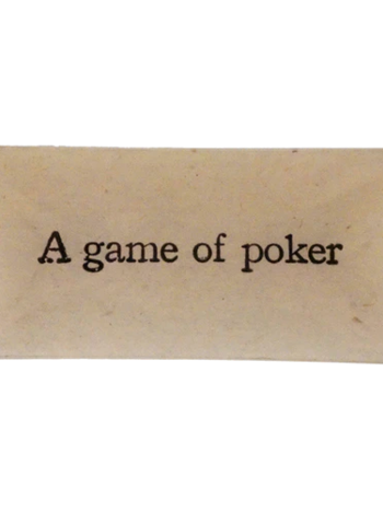 JOHN DERIAN A Game of Poker 3.5 x 7" Rect. Tray