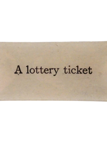 JOHN DERIAN A Lottery Ticket