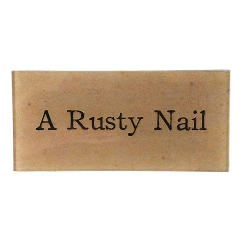 JOHN DERIAN A Rusty Nail 2.5 x 7" Rect. Tray