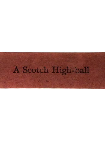 JOHN DERIAN Scotch High-Ball 3.5 x 12" Rect. Tray