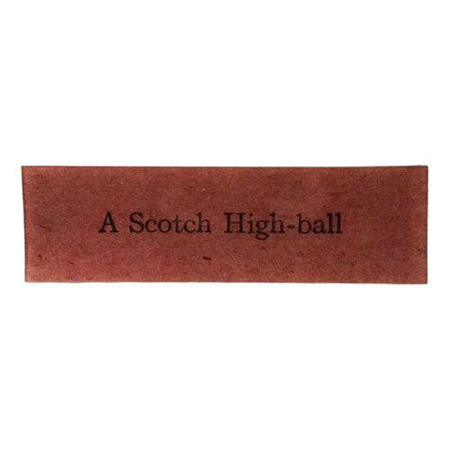 JOHN DERIAN Scotch High-Ball