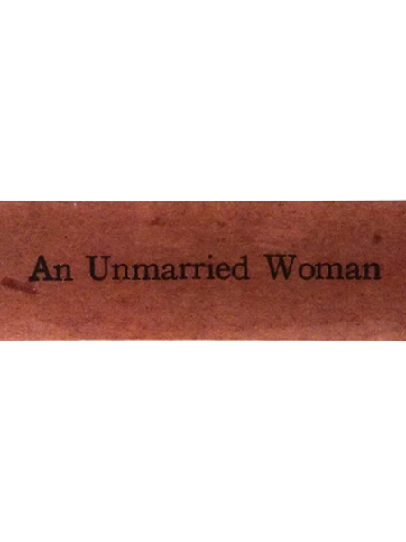 JOHN DERIAN An Unmarried Woman