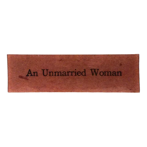 JOHN DERIAN An Unmarried Woman