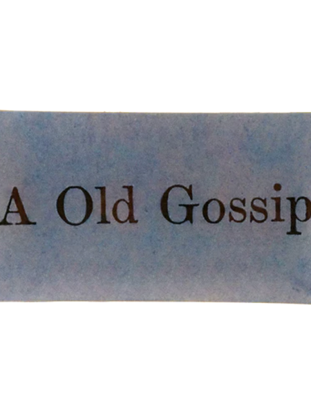 JOHN DERIAN A Old Gossip