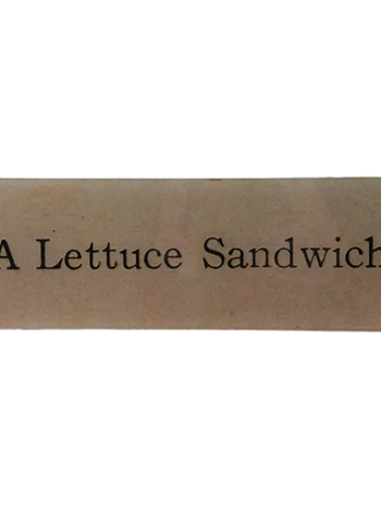 JOHN DERIAN A Lettuce Sandwich 4.5 x 12" Rect. Tray