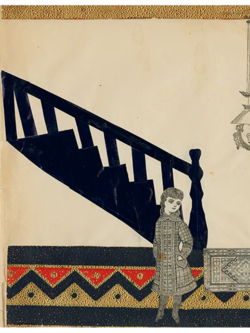 JOHN DERIAN Girl In Foyer (Left) Book Page