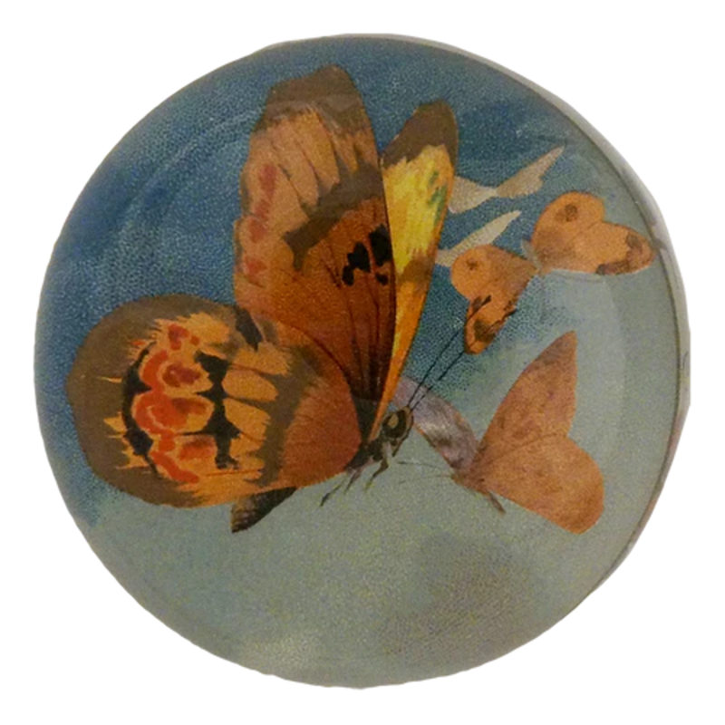 JOHN DERIAN Dome Paperweight - The Golden Butterfly