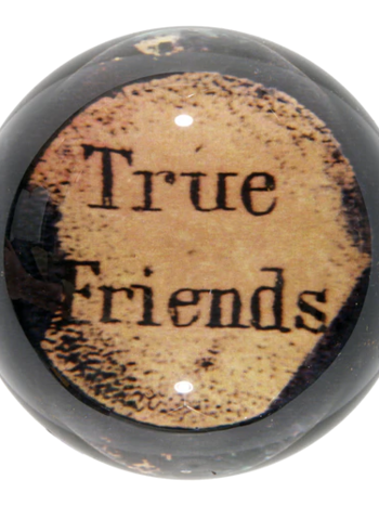 JOHN DERIAN Dome Paperweight - True Friends (Fruits of the Tree of Temperance)