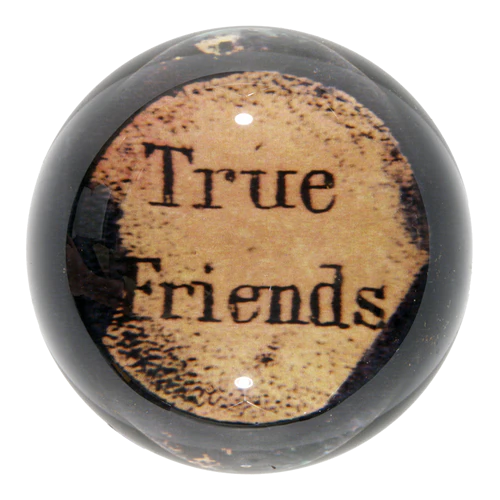 JOHN DERIAN True Friends (Fruits of the Tree of Temperance) Paperweight