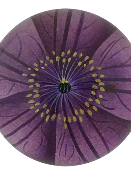 JOHN DERIAN Jackmanii Clematis Paperweight