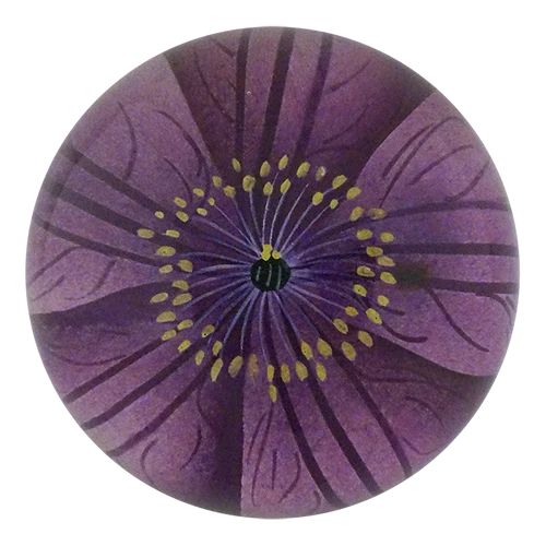 JOHN DERIAN Jackmanii Clematis Paperweight