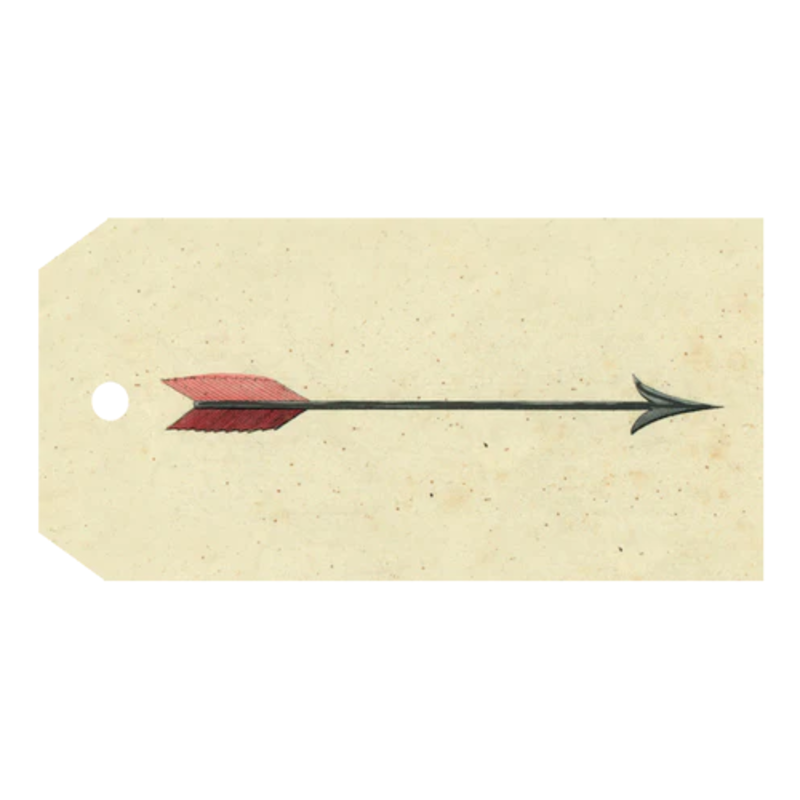 JOHN DERIAN Gift Tags (Pack of 5)  - Arrow