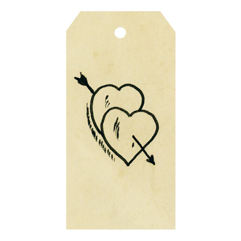 JOHN DERIAN 2 of Hearts Gift Tags - Pack of 5