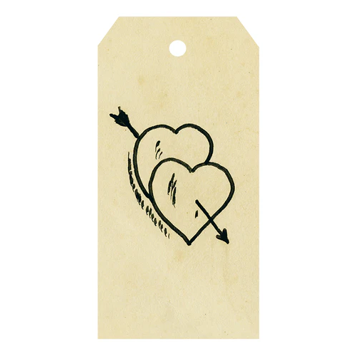 JOHN DERIAN Gift Tags (Pack of 5) - 2 of Hearts