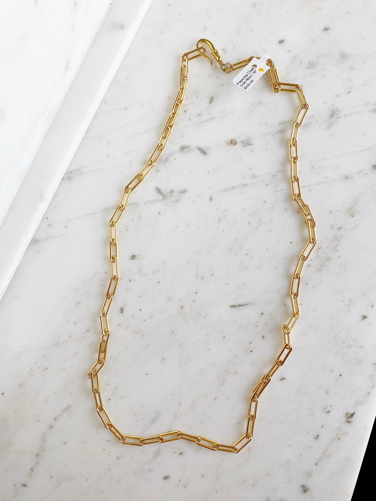 SENNOD 30" Paperclip Chain Necklace