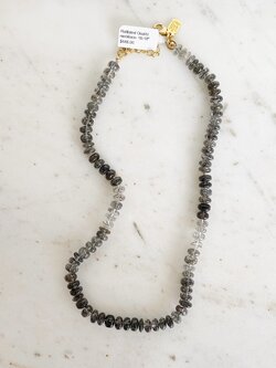 SENNOD Rutilated Quartz 16-18" Necklace