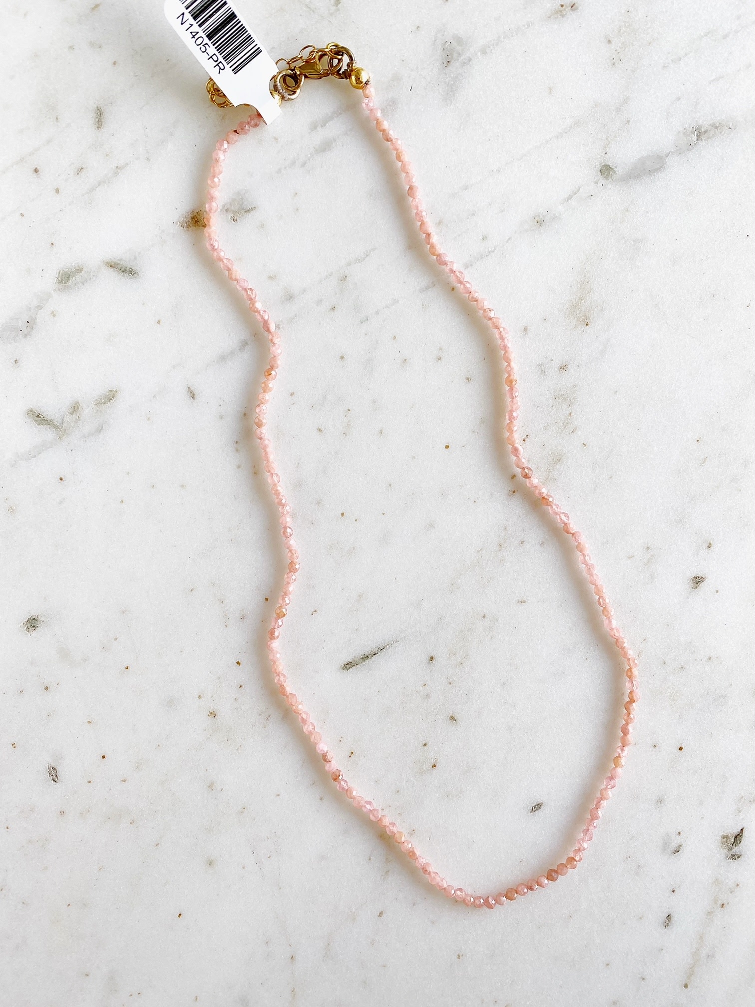 SENNOD Small Rhodochrosite Necklace