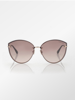 TOM FORD Evangeline - Rose Gold with Brown Lens