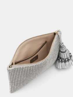 ANYA HINDMARCH Georgiana Clutch - Silver Metal Mesh
