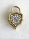 ERICA MOLINARI 18K Two-tone Medium Teardrop Diamond Padlock & Tree Charm
