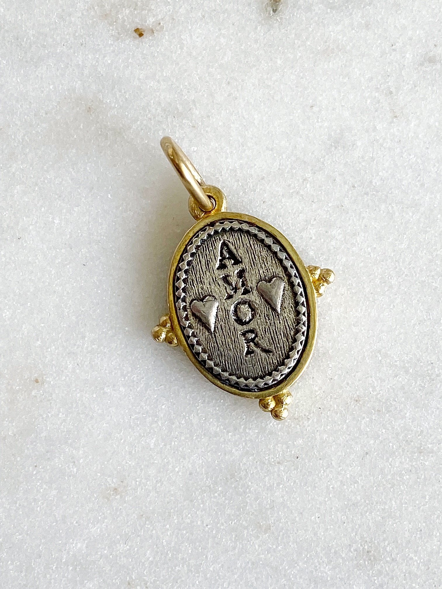 ERICA MOLINARI 18K Two-tone Diamond Paw Charm