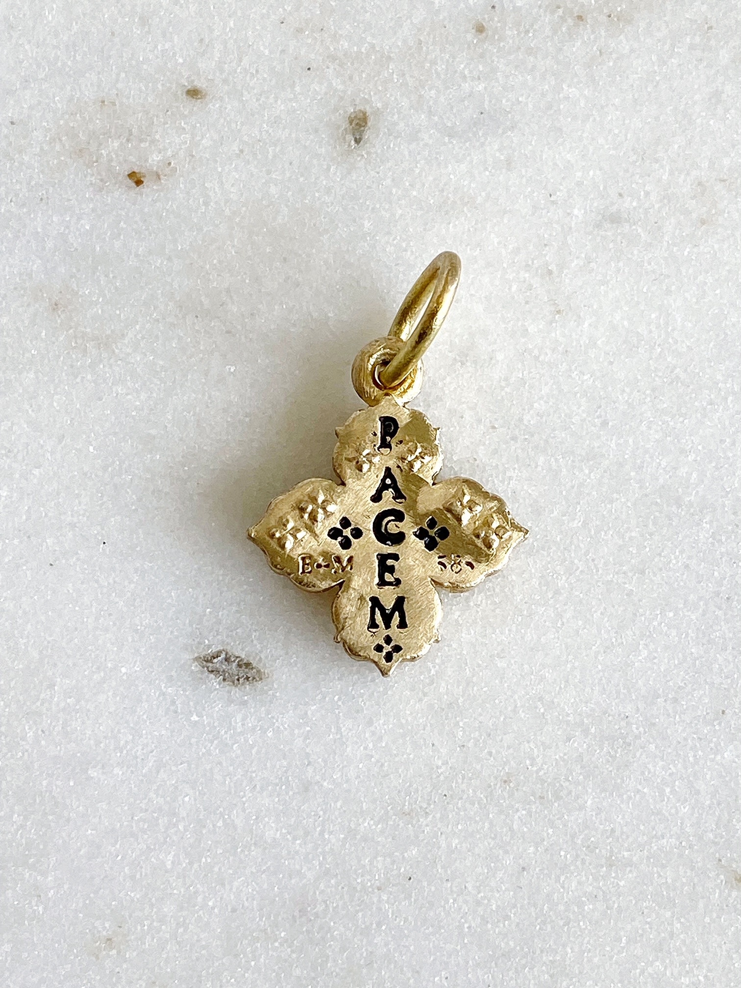 ERICA MOLINARI 18K Shimmer Pave 4 Point Charm