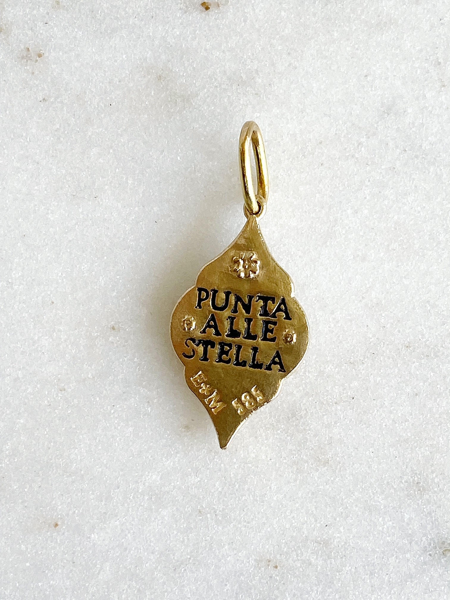 ERICA MOLINARI 14K Small Ornate North Star Charm