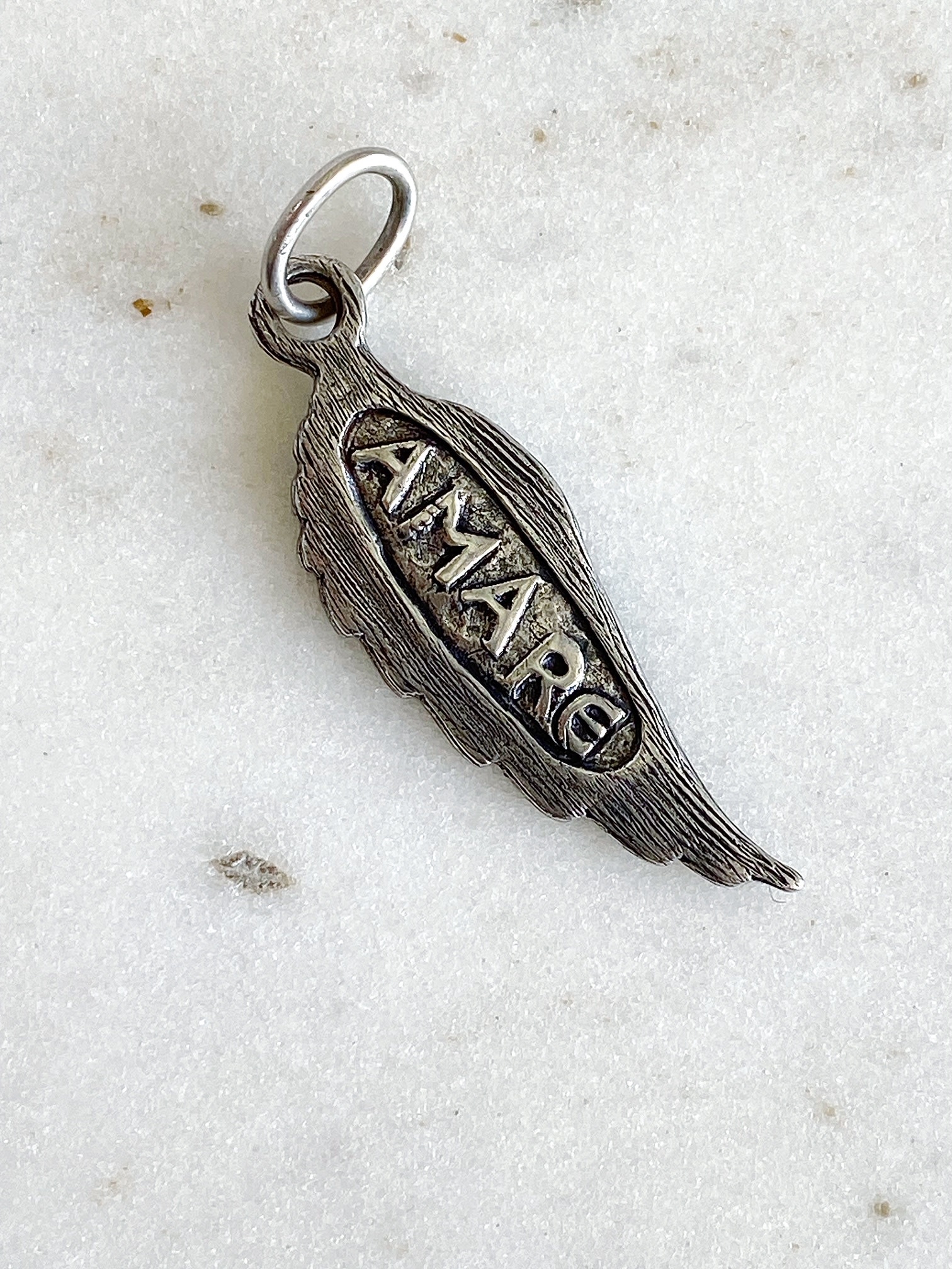 ERICA MOLINARI Sterling Large Feathered Wing Charm