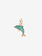 DODO DODO - Enamel Rose Gold Teal MOP Dolphin