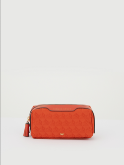 ANYA HINDMARCH Nylon Girlie Stuff AH Logo - Burnt Sienna