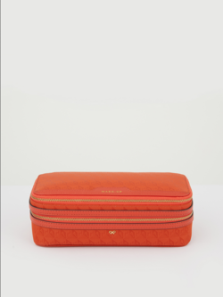 ANYA HINDMARCH Nylon Make Up AH Logo - Burnt Sienna