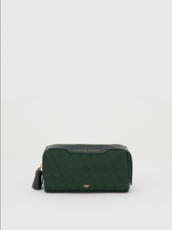 ANYA HINDMARCH Nylon Girlie Stuff AH Logo - Dark Holly