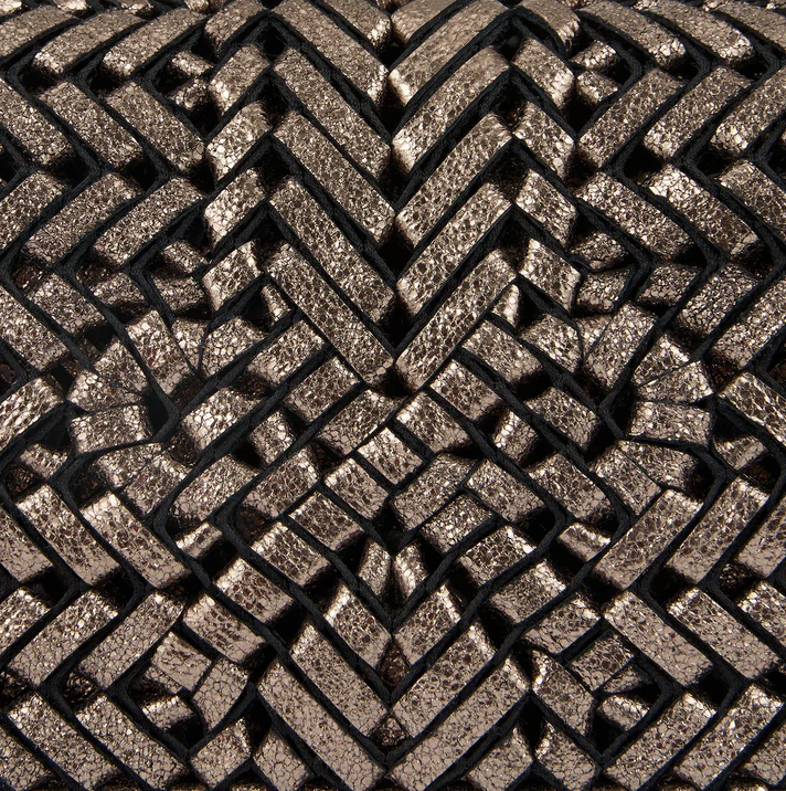 ANYA HINDMARCH Neeson Tassel Clutch - Metallic Smog