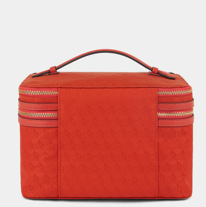 ANYA HINDMARCH Vanity Kit AH Logo - Burnt Sienna