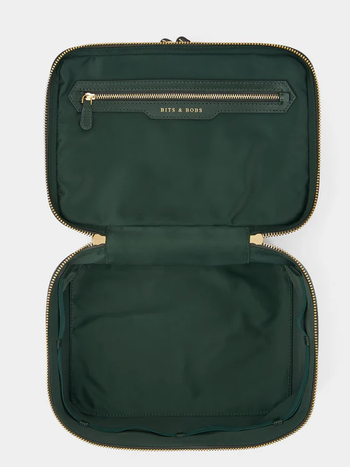 ANYA HINDMARCH Vanity Kit AH Logo - Dark Holly