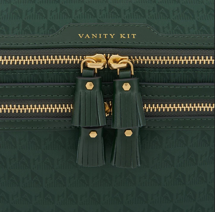 ANYA HINDMARCH Vanity Kit AH Logo - Dark Holly
