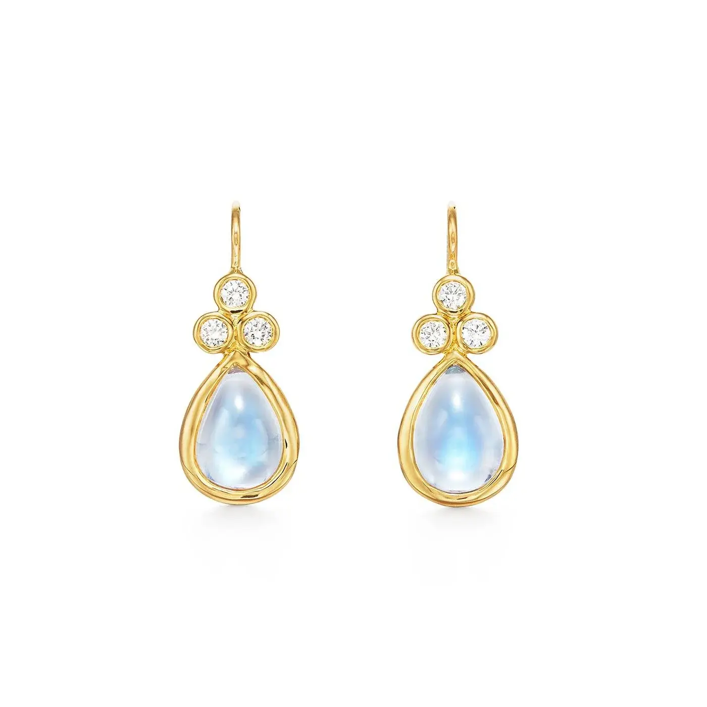 TEMPLE ST CLAIR Classic Blue Moonstone Pear Earring