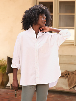 FRANK & EILEEN Shirley Oxford - Sand Stripe