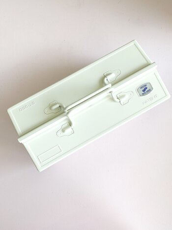 TOYO Steel Toolbox with Cantilever Lid ST-350 - White