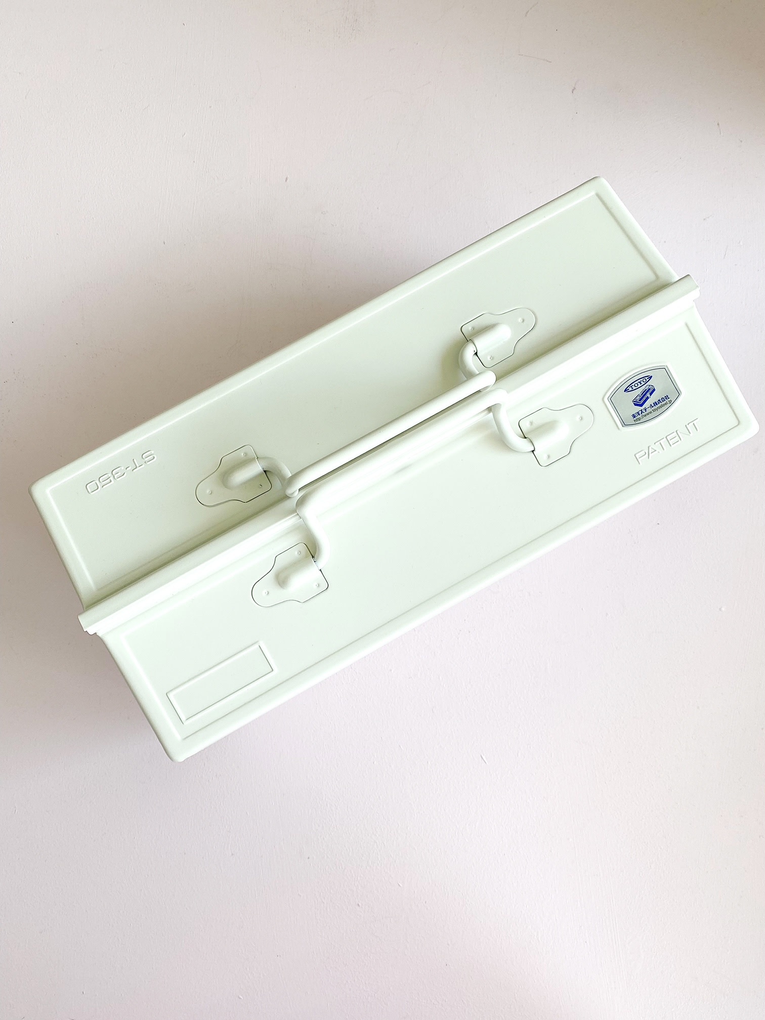 TOYO Steel Toolbox with Cantilever Lid ST-350 - White