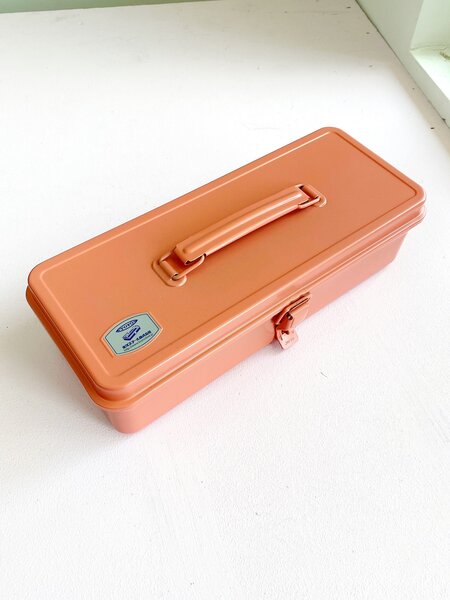 TOYO Steel Toolbox with Top Handle T-320 - Living Coral