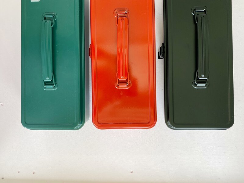 TOYO Steel Toolbox with Top Handle T-320 - Antique Green