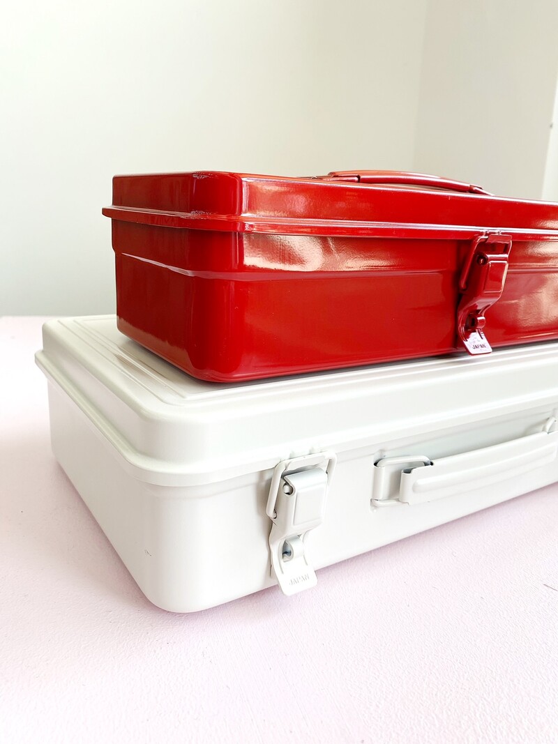 TOYO Steel Toolbox with Top Handle T-320 - Red