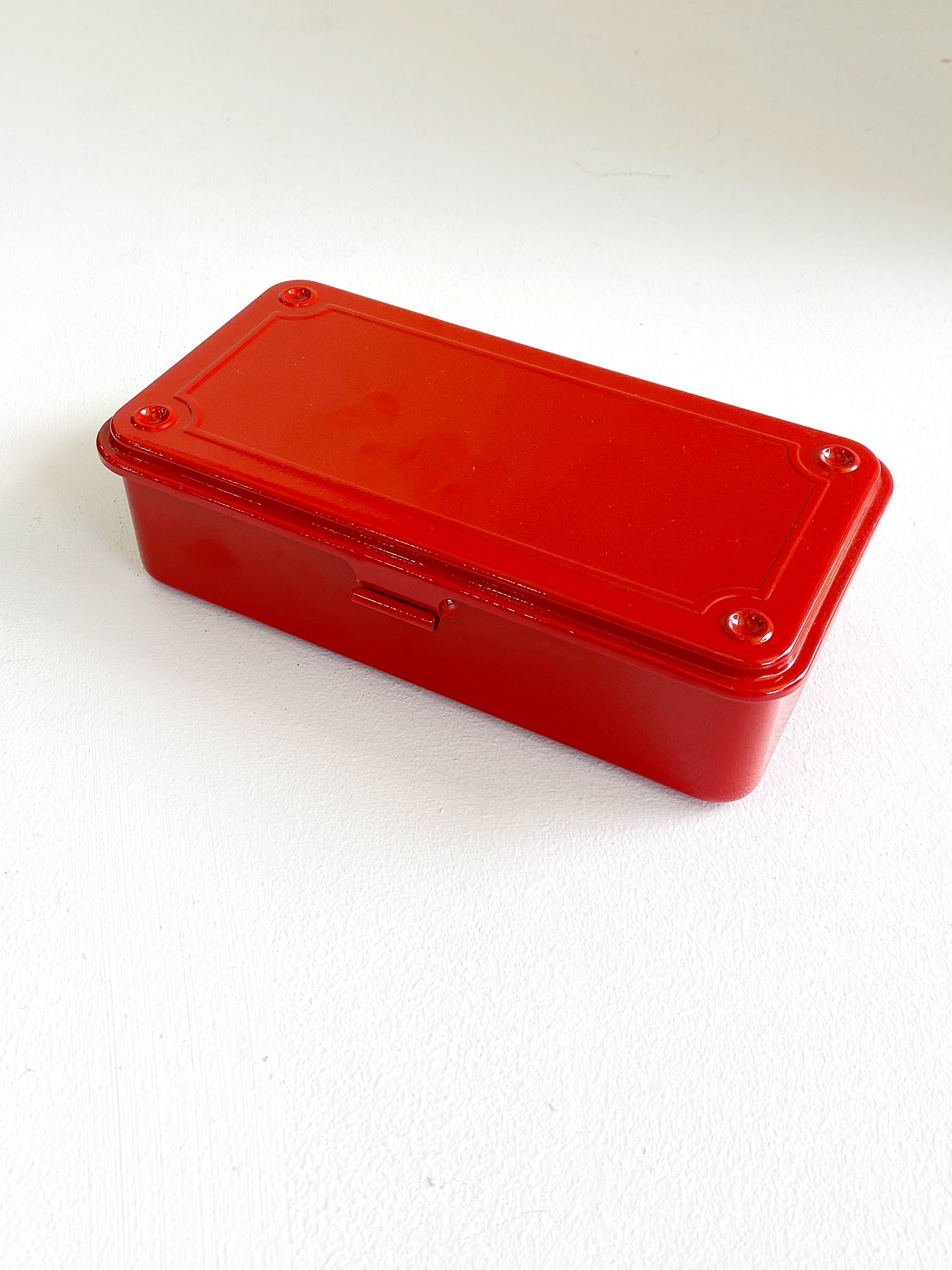 Stacker Box Red Steel Stackable Storage Box T-190 - Red - Kiki