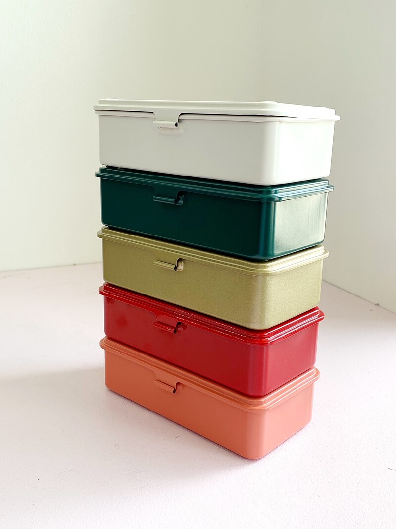 TOYO Steel Stackable Storage Box T-190 - Red