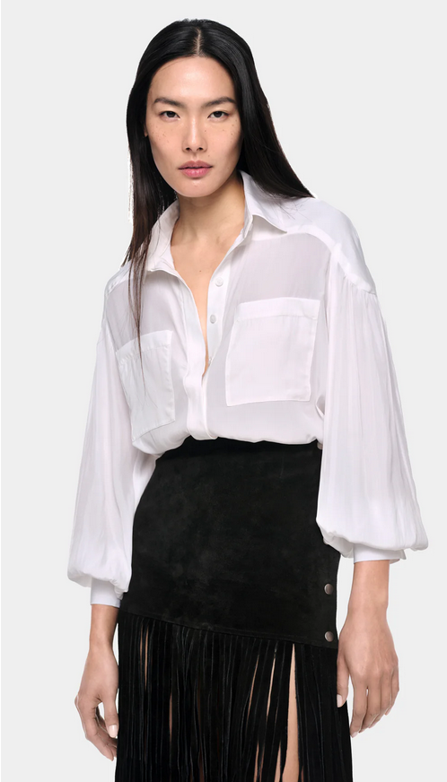 SMYTHE Shoulder Yoke Blouse