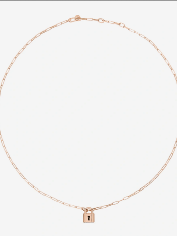 DODO DODO - Rose Plated Lock Necklace