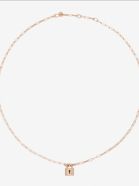 DODO DODO - Rose Plated Lock Necklace